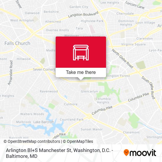 Arlington Bl+S Manchester St map
