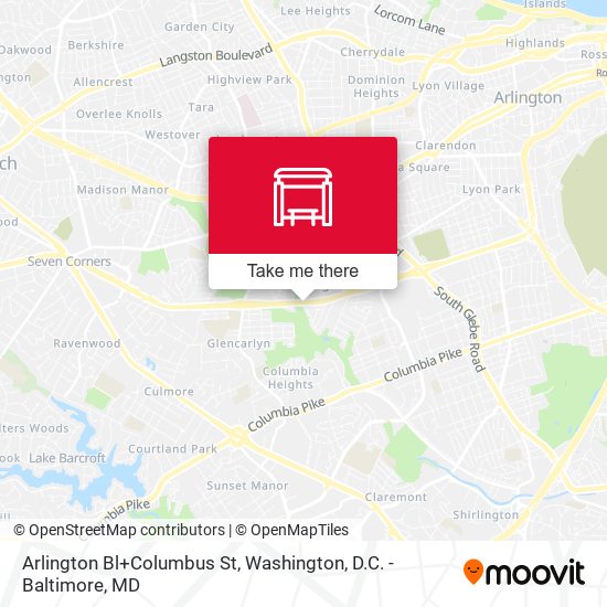 Arlington Bl+Columbus St map
