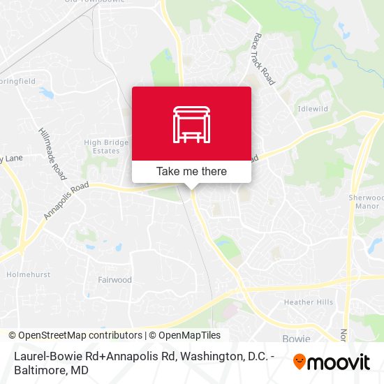 Mapa de Laurel-Bowie Rd+Annapolis Rd