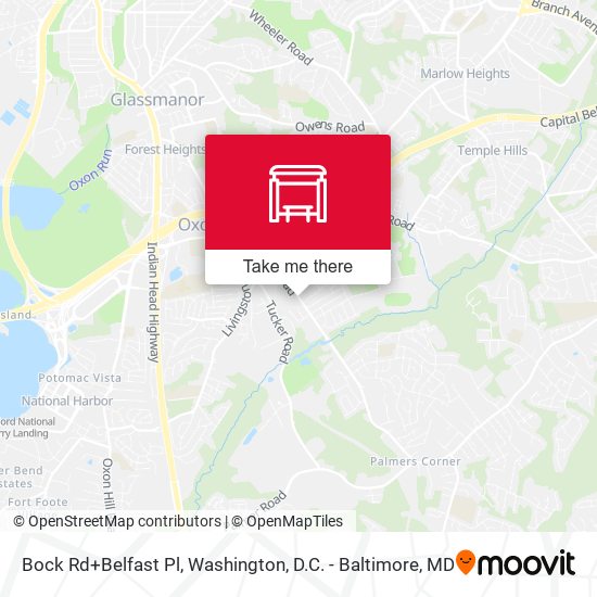 Bock Rd+Belfast Pl map