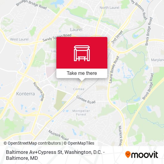 Mapa de Baltimore Av+Cypress St