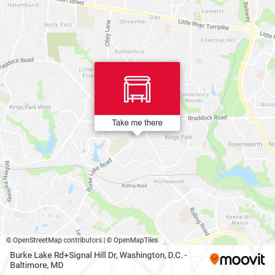 Burke Lake Rd+Signal Hill Dr map