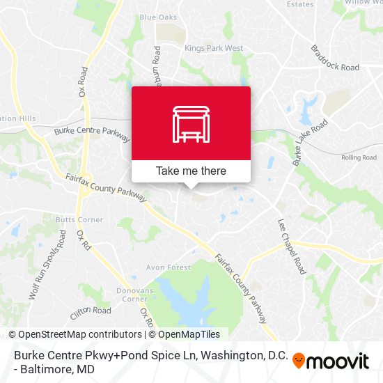 Mapa de Burke Centre Pkwy+Pond Spice Ln
