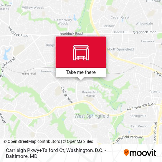 Carrleigh Pkwy+Talford Ct map