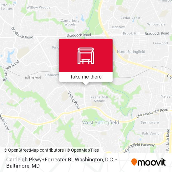 Mapa de Carrleigh Pkwy+Forrester Bl