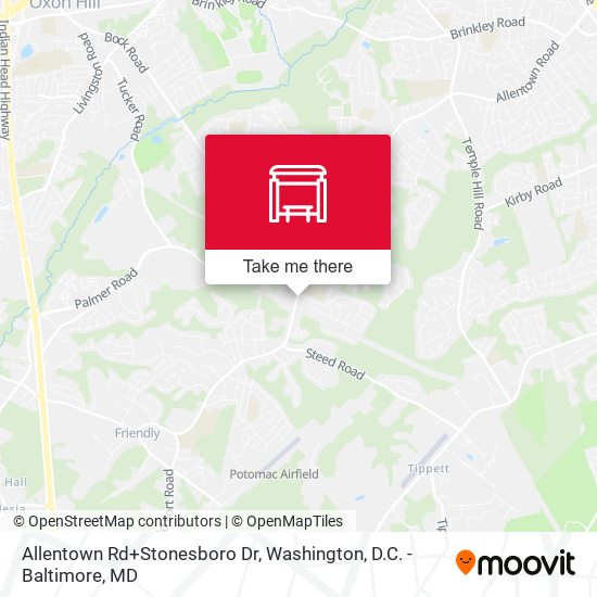 Allentown Rd+Stonesboro Dr map