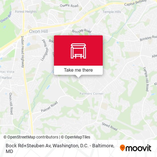 Bock Rd+Steuben Av map