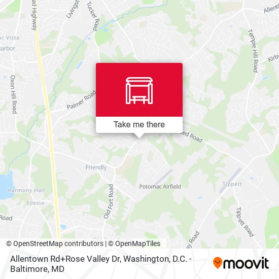 Mapa de Allentown Rd+Rose Valley Dr