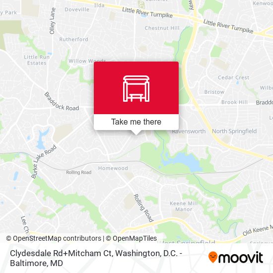 Clydesdale Rd+Mitcham Ct map
