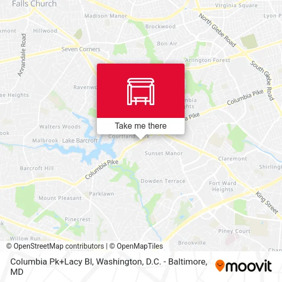 Columbia Pk+Lacy Bl map