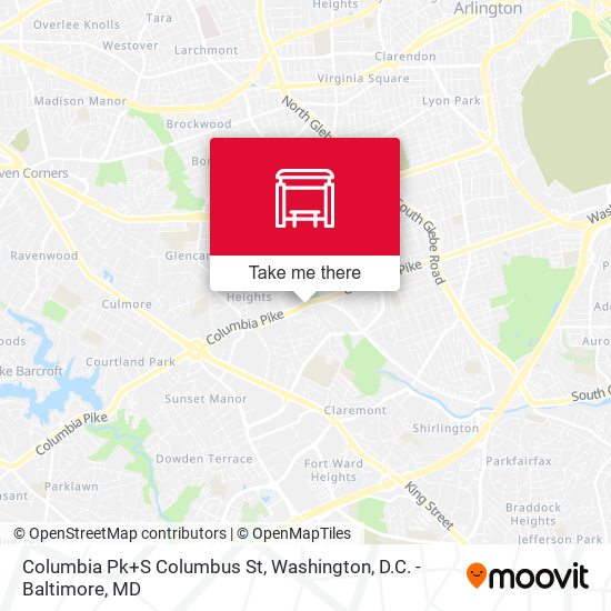 Mapa de Columbia Pk+S Columbus St