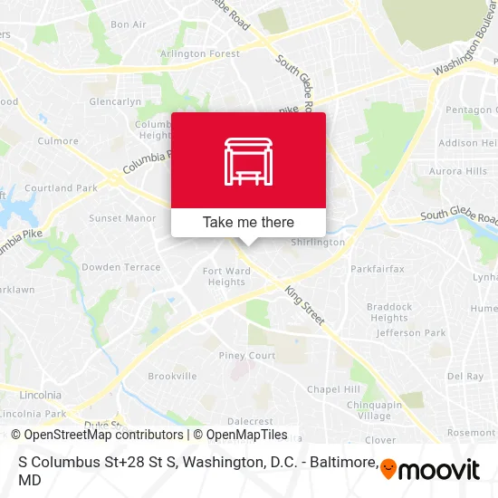 S Columbus St+28 St S map