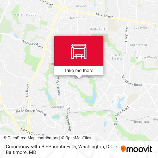 Commonwealth Bl+Pumphrey Dr map