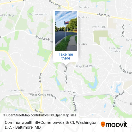 Commonwealth Bl+Commonwealth Ct map