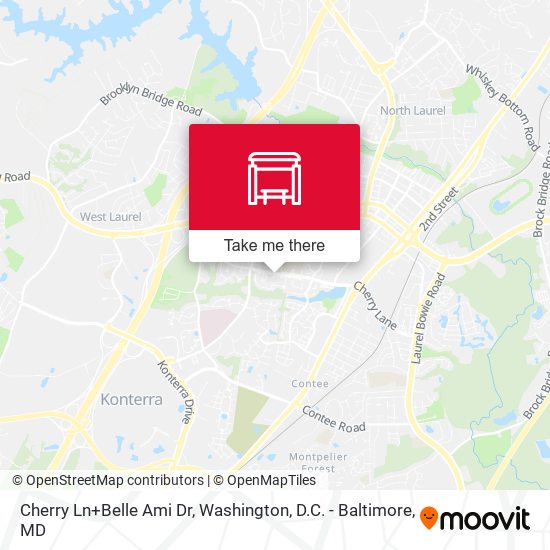 Mapa de Cherry Ln+Belle Ami Dr