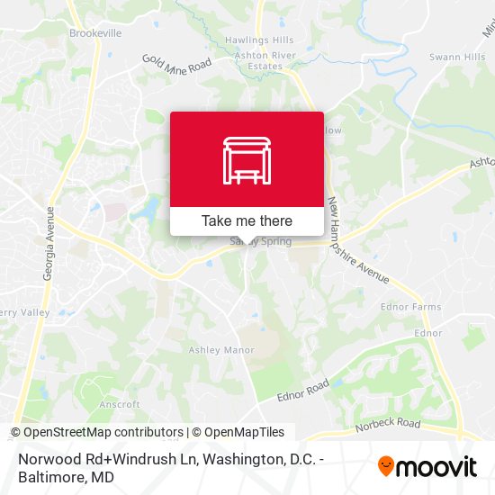 Mapa de Norwood Rd+Windrush Ln