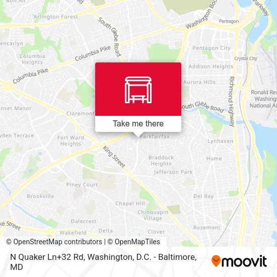 N Quaker Ln+32 Rd map