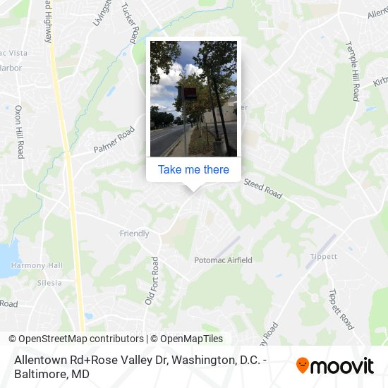 Allentown Rd+Rose Valley Dr map