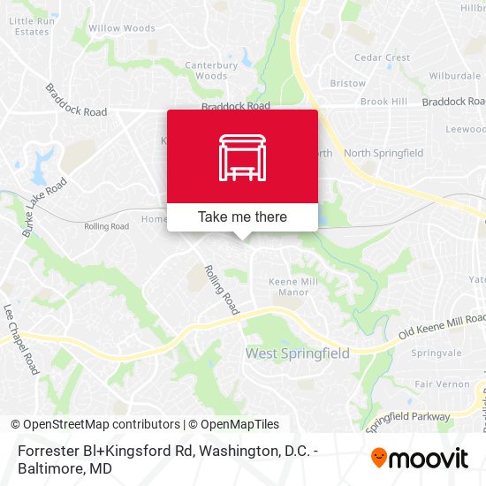 Mapa de Forrester Bl+Kingsford Rd