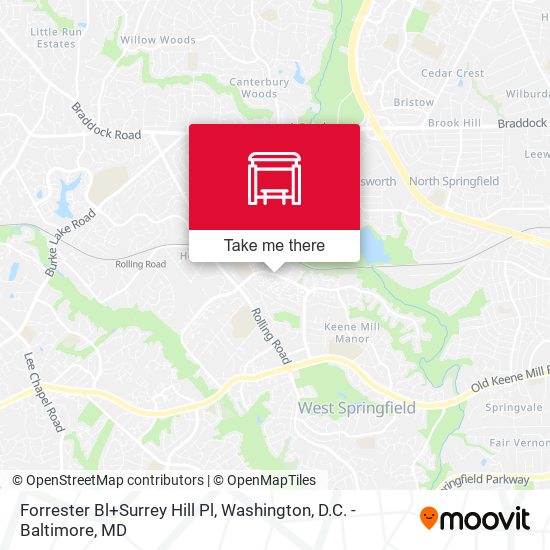 Mapa de Forrester Bl+Surrey Hill Pl