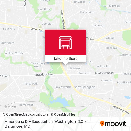 Americana Dr+Sauquoit Ln map