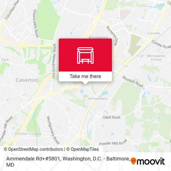 Ammendale Rd+#5801 map