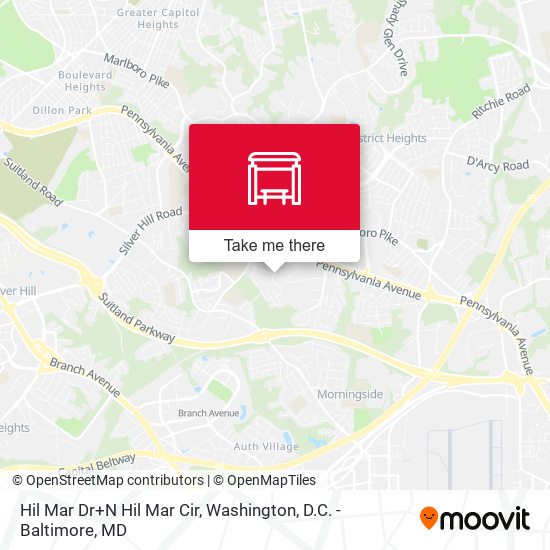 Hil Mar Dr+N Hil Mar Cir map