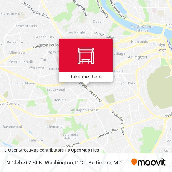 Mapa de N Glebe+7 St N