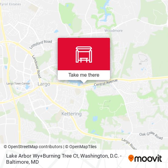 Mapa de Lake Arbor Wy+Burning Tree Ct
