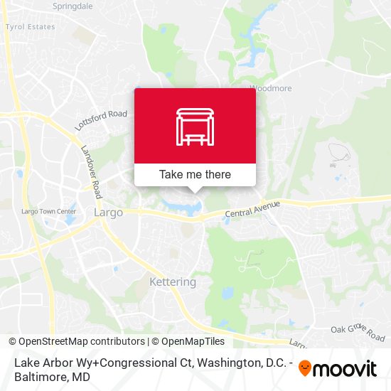 Lake Arbor Wy+Congressional Ct map