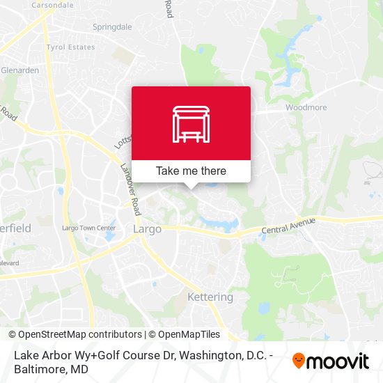 Lake Arbor Wy+Golf Course Dr map