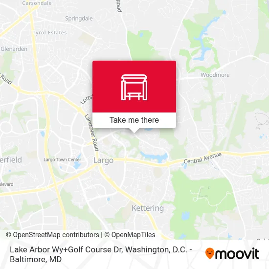 Lake Arbor Wy+Golf Course Dr map