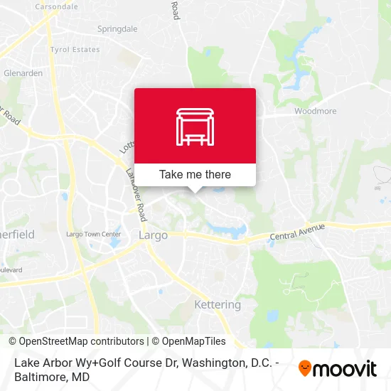 Lake Arbor Wy+Golf Course Dr map