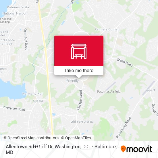 Allentown Rd+Griff Dr map