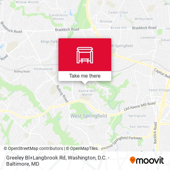 Greeley Bl+Langbrook Rd map