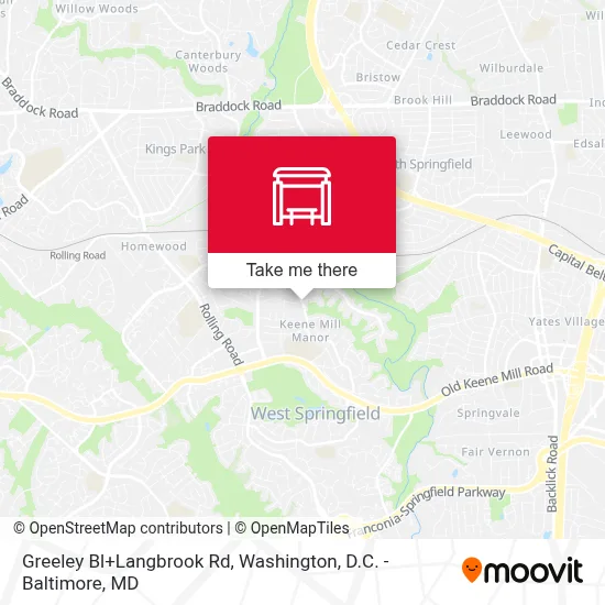 Greeley Bl+Langbrook Rd map