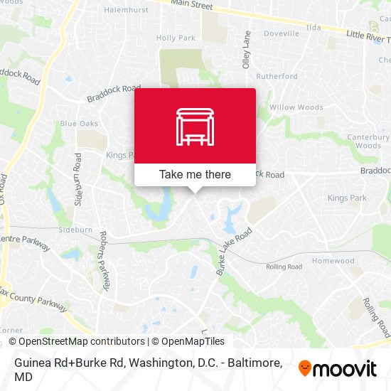 Guinea Rd+Burke Rd map