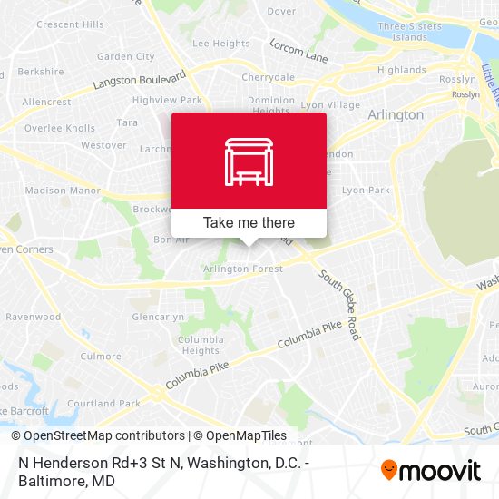 N Henderson Rd+3 St N map