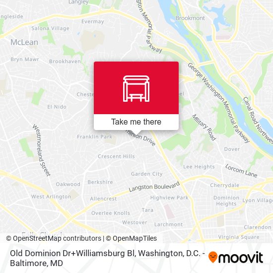 Mapa de Old Dominion Dr+Williamsburg Bl