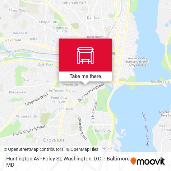Mapa de Huntington Av+Foley St