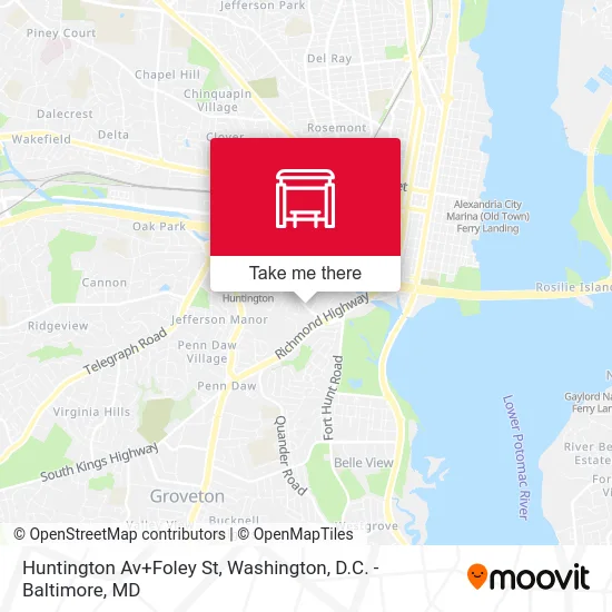 Huntington Av+Foley St map