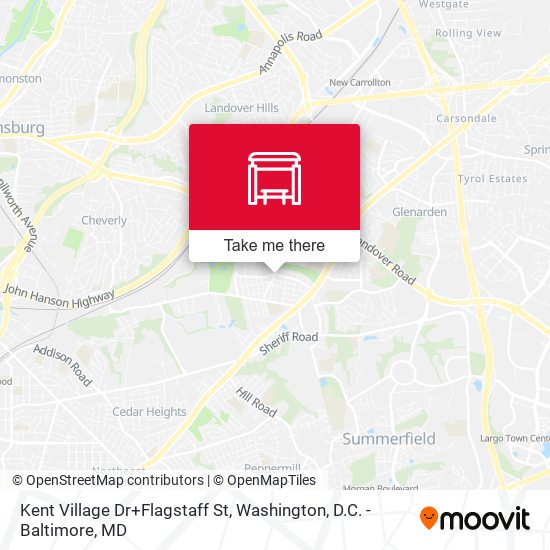 Kent Village Dr+Flagstaff St map