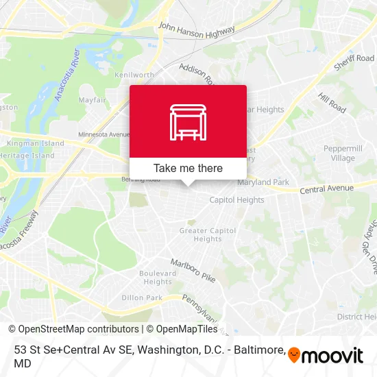 53 St Se+Central Av SE map
