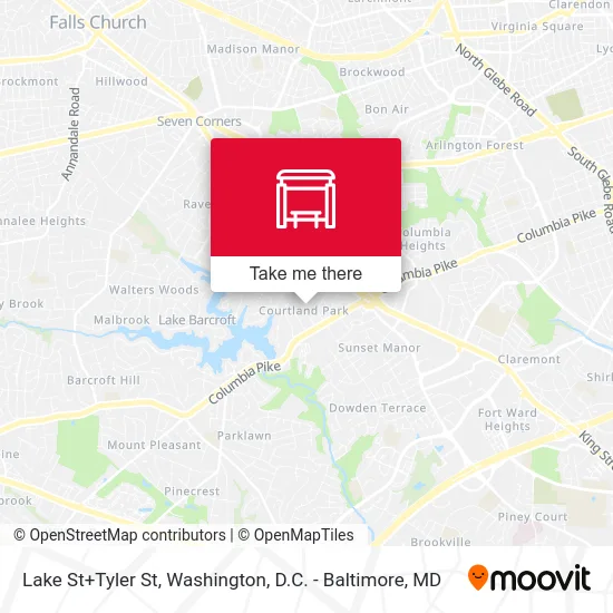 Lake St+Tyler St map