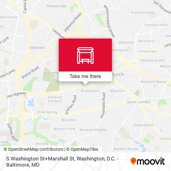 Mapa de S Washington St+Marshall St