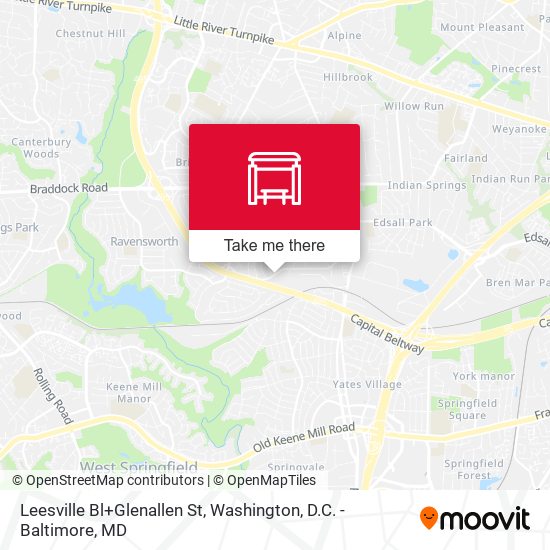Leesville Bl+Glenallen St map