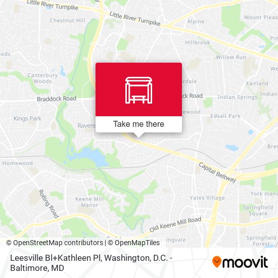 Leesville Bl+Kathleen Pl map