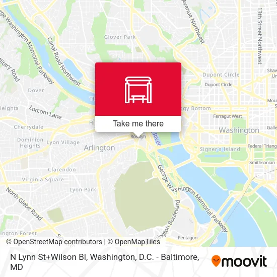 Mapa de N Lynn St+Wilson Bl