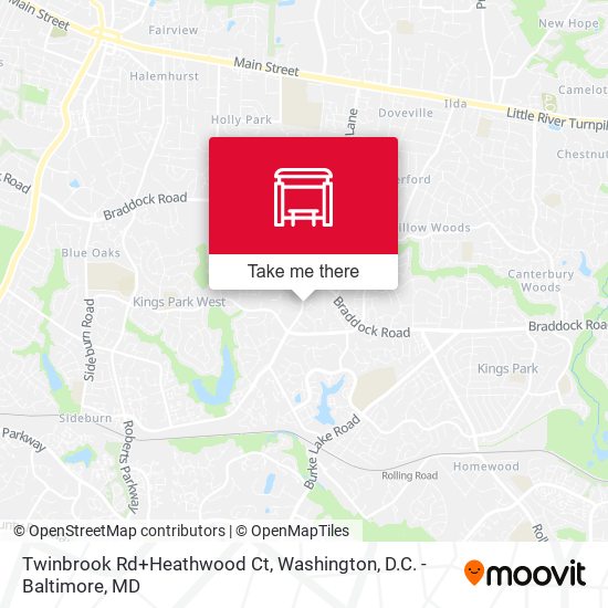 Twinbrook Rd+Heathwood Ct map