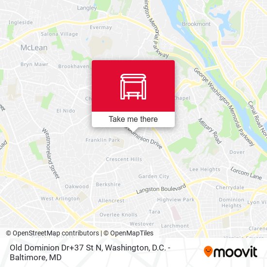 Mapa de Old Dominion Dr+37 St N